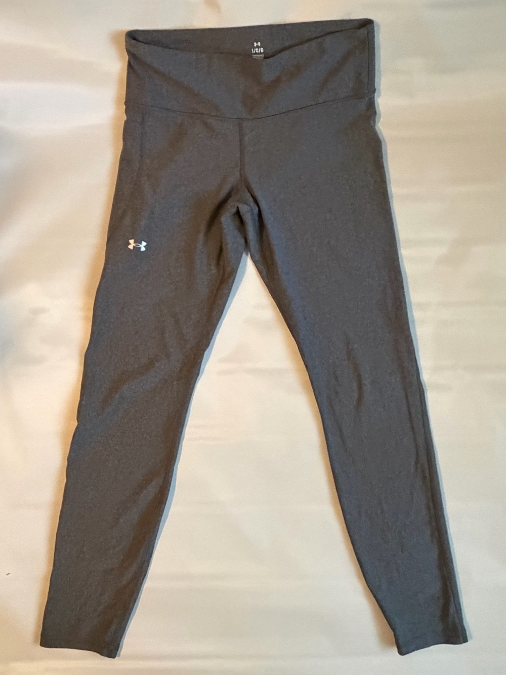 Under Armour Women's Gray High-Waist Compression Leggings Size Large L